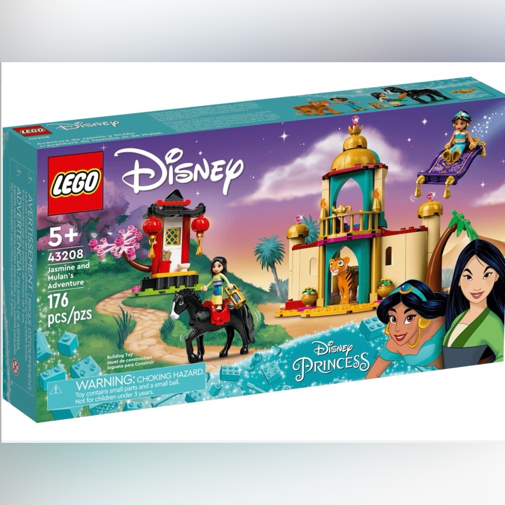 New LEGO Disney Princess 43208 Jasmine and Mulan's Adventure Factory Sealed Box